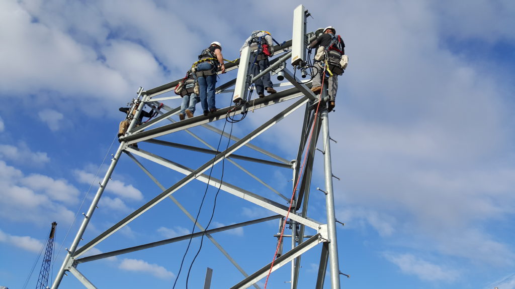 Wireless rope access technician