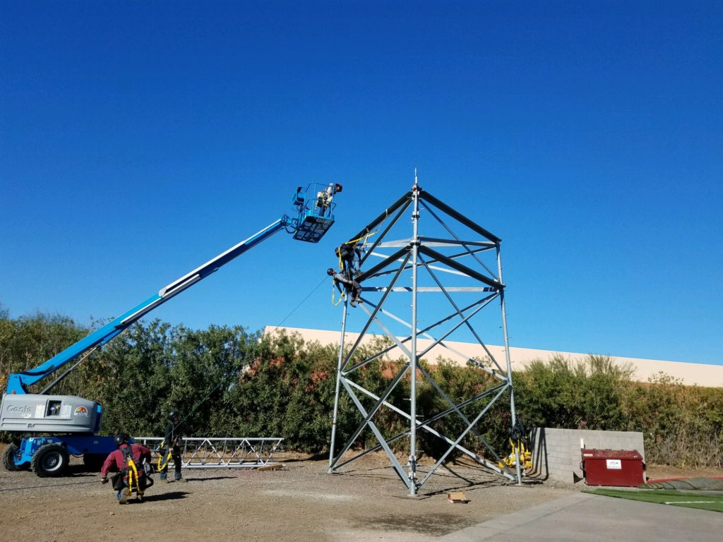 Tower safety aerial lift training