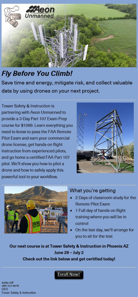 TowerSafety_Aeon Drone 107 course - Tower Safety Training