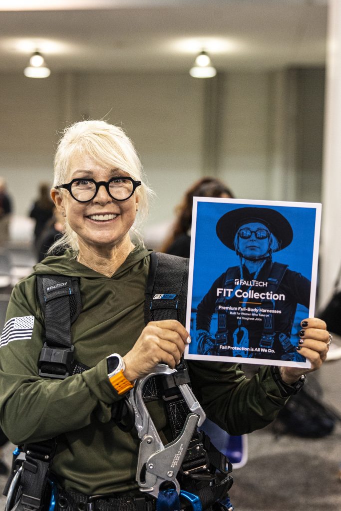 https://www.falltech.com/fall-protection-products/body-wear/full-body-harnesses/carbon-ft-one-fit-tower/ Tower Safety ASSP WISE Fashion Show